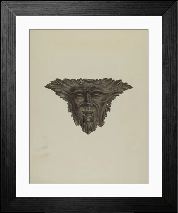 Framed Print : Plaque, c. 1941. Creator: Edmond Lorts Framed Print : Plaque, c. 1941. Creator: Edmond Lorts