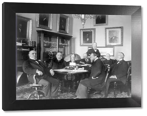 McKinley & cabinet, between 1897 and 1901. Creator: Frances Benjamin Johnston. McKinley & cabinet, between 1897 and 1901. Creator: Frances Benjamin Johnston