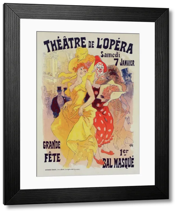 Framed Print : Affiche pour les Bals de l'Opéra en 1899, c1899. Creator: Jules Cheret. Affiche pour les Bals de l'Opéra en 1899, c1899. Creator: Jules Cheret Framed Print : Affiche pour les Bals de l'Opéra en 1899, c1899. Creator: Jules Cheret. Affiche pour les Bals de l'Opéra en 1899, c1899. Creator: Jules Cheret
