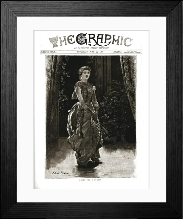 Framed Print : The Graphic, Front Cover May 29th. 1886, 1886. Creator: Arthur Hopkins Framed Print : The Graphic, Front Cover May 29th. 1886, 1886. Creator: Arthur Hopkins