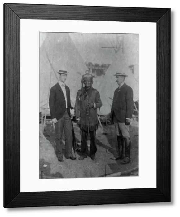 Framed Print : Geronimo...at Pan-American Exposition, Buffalo, New York, 1901 Creator: Frances Benjamin Johnston Framed Print : Geronimo...at Pan-American Exposition, Buffalo, New York, 1901 Creator: Frances Benjamin Johnston