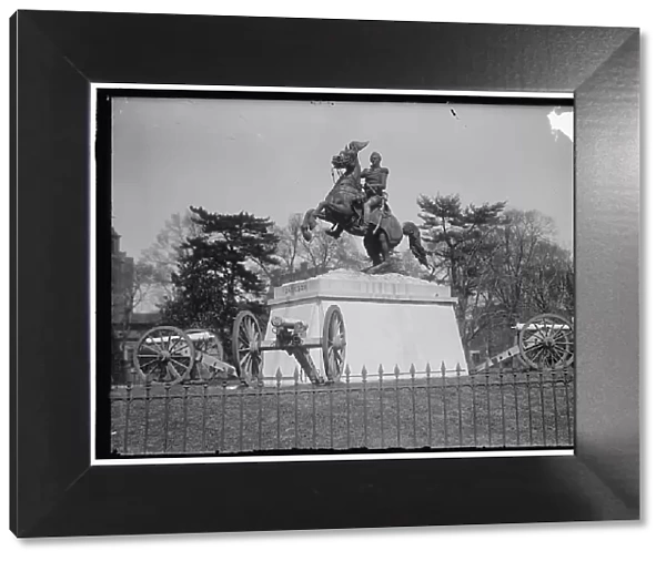 Jackson, Andrew - statue In Lafayette Square, between 1914 and 1918. Creator: Harris & Ewing. Jackson, Andrew - statue In Lafayette Square, between 1914 and 1918. Creator: Harris & Ewing
