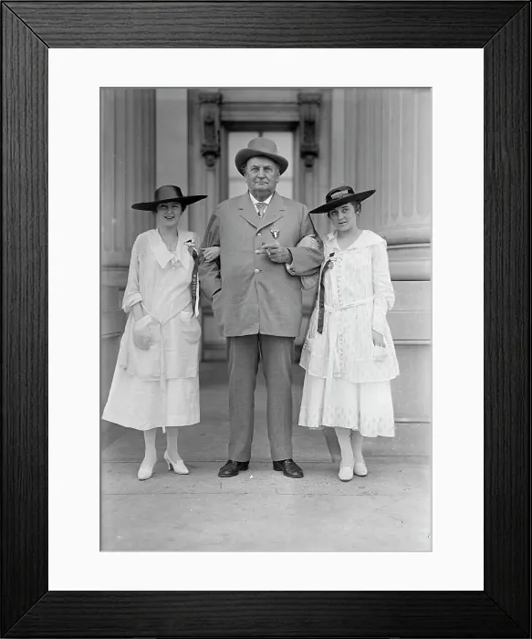 Framed Print : John Hollis Bankhead, Rep. from Alabama, At Confederate Reunion, D.C. with Grand-Daughters...1917. Creator: Harris & Ewing. John Hollis Bankhead, Rep. from Alabama, At Confederate Reunion, D.C. with Grand-Daughters...1917 Framed Print : John Hollis Bankhead, Rep. from Alabama, At Confederate Reunion, D.C. with Grand-Daughters...1917. Creator: Harris & Ewing. John Hollis Bankhead, Rep. from Alabama, At Confederate Reunion, D.C. with Grand-Daughters...1917