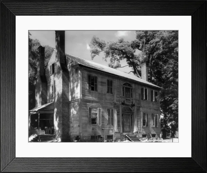Framed Print : Burnside, Hunt-Hamilton house, showing Tidewater detail... Vance County, North Carolina, c1935. Creator: Frances Benjamin Johnston Framed Print : Burnside, Hunt-Hamilton house, showing Tidewater detail... Vance County, North Carolina, c1935. Creator: Frances Benjamin Johnston
