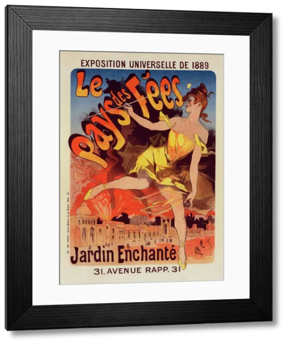 Framed Print : Affiche pour l'Exposition Universelle de 1889 : Le Pays de Fées, c1899. Creator: Jules Cheret. Affiche pour l'Exposition Universelle de 1889 : Le Pays de Fées, c1899. Creator: Jules Cheret Framed Print : Affiche pour l'Exposition Universelle de 1889 : Le Pays de Fées, c1899. Creator: Jules Cheret. Affiche pour l'Exposition Universelle de 1889 : Le Pays de Fées, c1899. Creator: Jules Cheret