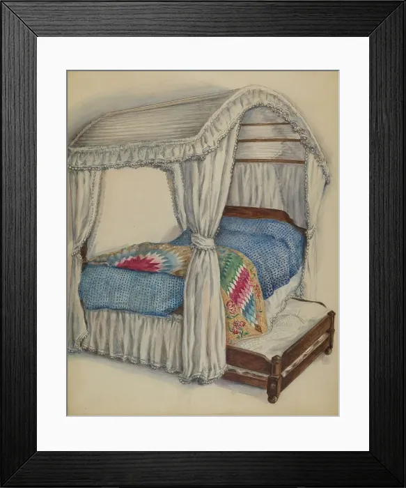 Framed Print : Bedstead, 1936. Creator: Irene Malawicz Framed Print : Bedstead, 1936. Creator: Irene Malawicz