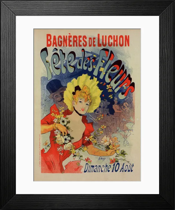Framed Print : Affiche pour la Fête des Fleurs de Bagnères-de-Luchon'. c1898. Creator: Jules Cheret. Affiche pour la Fête des Fleurs de Bagnères-de-Luchon'. c1898. Creator: Jules Cheret Framed Print : Affiche pour la Fête des Fleurs de Bagnères-de-Luchon'. c1898. Creator: Jules Cheret. Affiche pour la Fête des Fleurs de Bagnères-de-Luchon'. c1898. Creator: Jules Cheret