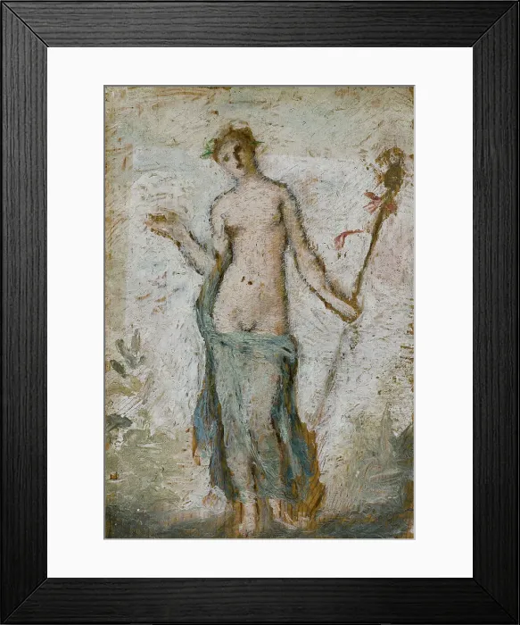 Framed Print : Bacchante with Thyrsus, c1880. Creator: Henry Cros Framed Print : Bacchante with Thyrsus, c1880. Creator: Henry Cros