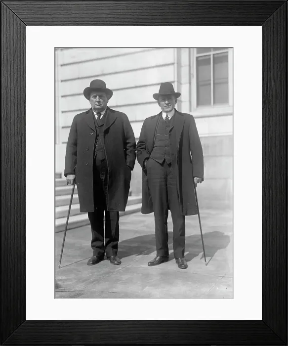 Framed Print : John Hollis Bankhead, Rep. from Alabama, with Son, William B. Bankhead, 1917. Creator: Harris & Ewing. John Hollis Bankhead, Rep. from Alabama, with Son, William B. Bankhead, 1917. Creator: Harris & Ewing Framed Print : John Hollis Bankhead, Rep. from Alabama, with Son, William B. Bankhead, 1917. Creator: Harris & Ewing. John Hollis Bankhead, Rep. from Alabama, with Son, William B. Bankhead, 1917. Creator: Harris & Ewing