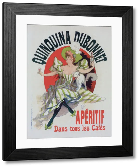 Framed Print : Affiche pour le Quinquina Dubonnet'. c1898. Creator: Jules Cheret. Affiche pour le Quinquina Dubonnet'. c1898. Creator: Jules Cheret Framed Print : Affiche pour le Quinquina Dubonnet'. c1898. Creator: Jules Cheret. Affiche pour le Quinquina Dubonnet'. c1898. Creator: Jules Cheret