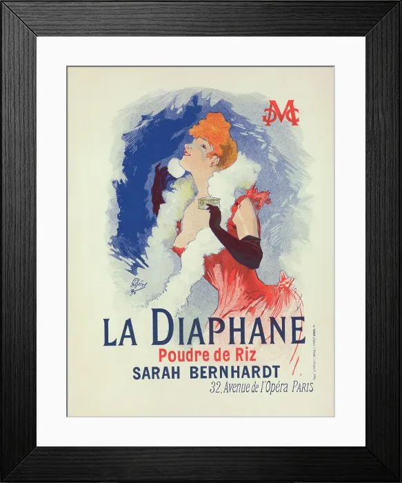 Framed Print : Affiche pour la Poudre de Riz la Diaphane'. c1898. Creator: Jules Cheret. Affiche pour la Poudre de Riz la Diaphane'. c1898. Creator: Jules Cheret Framed Print : Affiche pour la Poudre de Riz la Diaphane'. c1898. Creator: Jules Cheret. Affiche pour la Poudre de Riz la Diaphane'. c1898. Creator: Jules Cheret