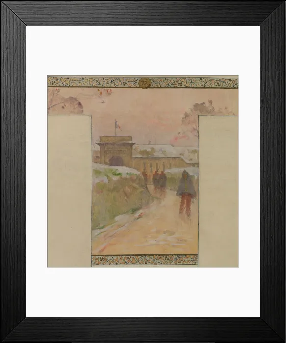 Framed Print : Sketch for the reception hall of the town hall in Vanves: Pro Patria, between 1902 and 1903. Creator: Henri Gaston Darien Framed Print : Sketch for the reception hall of the town hall in Vanves: Pro Patria, between 1902 and 1903. Creator: Henri Gaston Darien