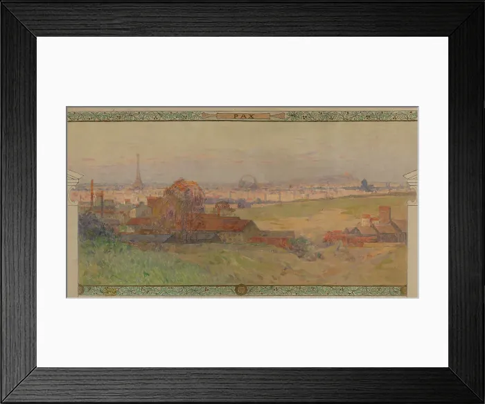 Framed Print : Sketch for the reception hall in the town hall of Vanves: Peace, between 1902 and 1903. Creator: Henri Gaston Darien Framed Print : Sketch for the reception hall in the town hall of Vanves: Peace, between 1902 and 1903. Creator: Henri Gaston Darien