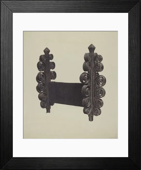 Framed Print : Wrought Iron Ornament, 1935 / 1942. Creator: Mauvell Framed Print : Wrought Iron Ornament, 1935 / 1942. Creator: Mauvell