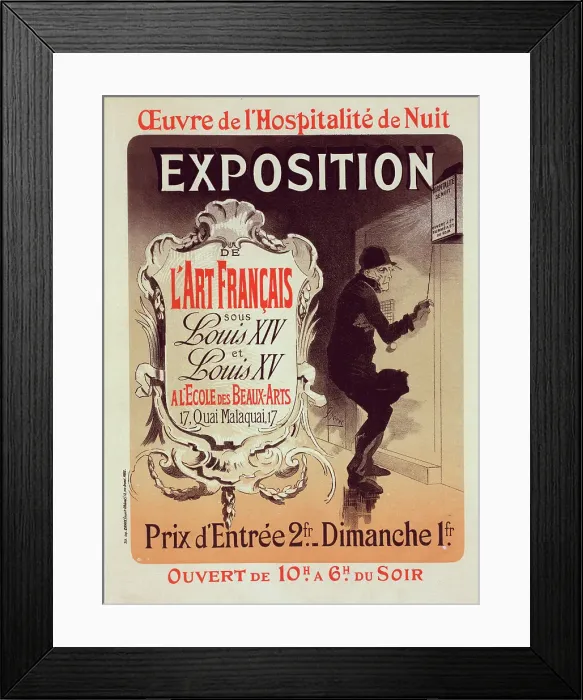 Framed Print : Affiche pour l'oeuvre de l'Hospitalité de Nuit'. c1898. Creator: Jules Cheret Framed Print : Affiche pour l'oeuvre de l'Hospitalité de Nuit'. c1898. Creator: Jules Cheret