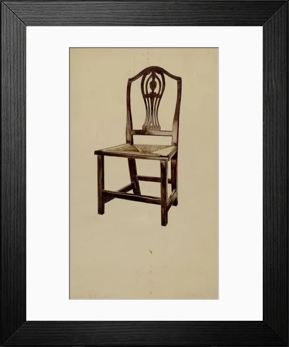 Framed Print : Dining Chair, c. 1936. Creators: McCarthy, Donald Donovan Framed Print : Dining Chair, c. 1936. Creators: McCarthy, Donald Donovan