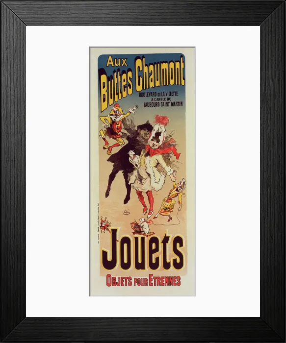 Framed Print : Affiche pour le Magasin Aux Buttes Chaumont'. c1898. Creator: Jules Cheret. Affiche pour le Magasin Aux Buttes Chaumont'. c1898. Creator: Jules Cheret Framed Print : Affiche pour le Magasin Aux Buttes Chaumont'. c1898. Creator: Jules Cheret. Affiche pour le Magasin Aux Buttes Chaumont'. c1898. Creator: Jules Cheret