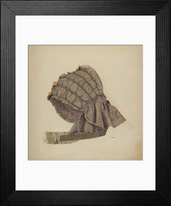 Framed Print : Bonnet, c. 1940. Creator: J. Herman McCollum Framed Print : Bonnet, c. 1940. Creator: J. Herman McCollum