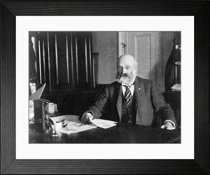 Framed Print : Col. William H. Crook, a White House employee, half-length portrait... between 1890 and 1910. Creator: Frances Benjamin Johnston Framed Print : Col. William H. Crook, a White House employee, half-length portrait... between 1890 and 1910. Creator: Frances Benjamin Johnston