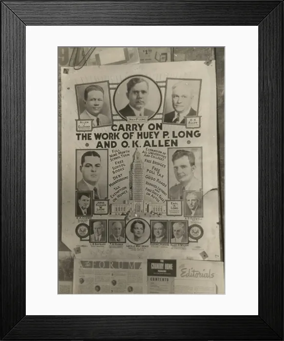 Framed Print : Poster in farmhome, Transylvania Project, Louisiana, 1939-01. Creator: Russell Lee Framed Print : Poster in farmhome, Transylvania Project, Louisiana, 1939-01. Creator: Russell Lee