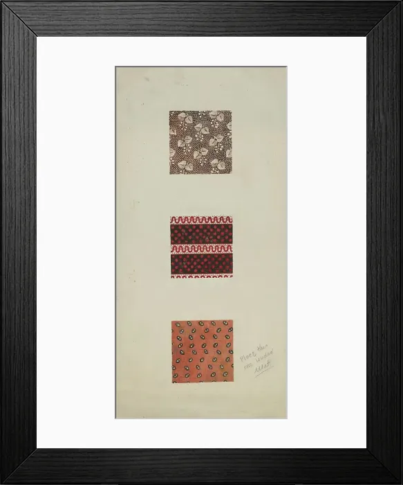 Framed Print : Patchwork from Spread (Quilt), c. 1939. Creator: Inez McCombs Framed Print : Patchwork from Spread (Quilt), c. 1939. Creator: Inez McCombs