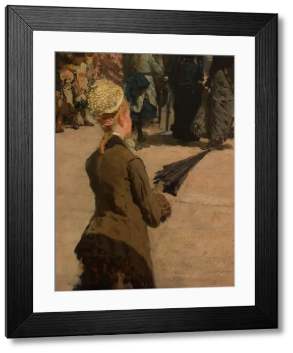 Framed Print : The National Gallery and St. Martin's Church (London), c1878. Creator: Giuseppe de Nittis Framed Print : The National Gallery and St. Martin's Church (London), c1878. Creator: Giuseppe de Nittis