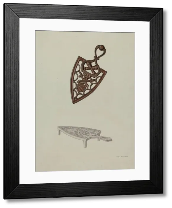 Framed Print : Trivet, c. 1939. Creator: Orrie McCombs Framed Print : Trivet, c. 1939. Creator: Orrie McCombs