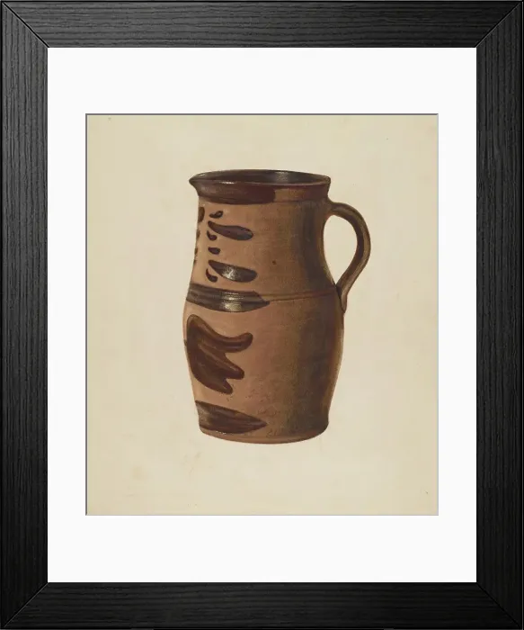 Framed Print : Water Pitcher, c. 1940. Creator: Raymond McGough Framed Print : Water Pitcher, c. 1940. Creator: Raymond McGough