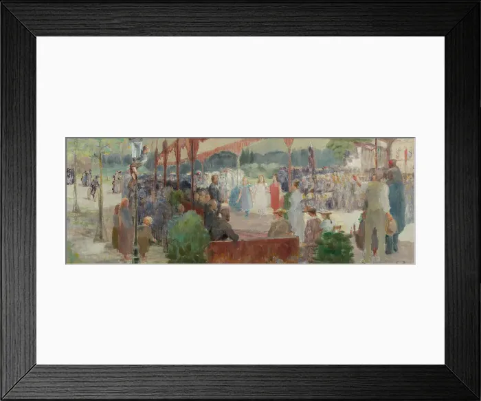 Framed Print : Sketch for the reception hall in the town hall of Maisons-Alfort: Tribute to merit, c1893-1895. Creator: Edmond Debon