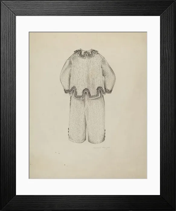 Framed Print : Boy's Suit, c. 1938. Creator: Marjorie McIntyre Framed Print : Boy's Suit, c. 1938. Creator: Marjorie McIntyre