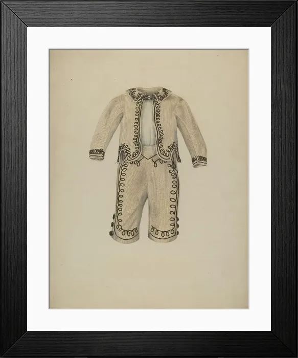 Framed Print : Boy's Suit, 1935 / 1942. Creator: Marjorie McIntyre Framed Print : Boy's Suit, 1935 / 1942. Creator: Marjorie McIntyre