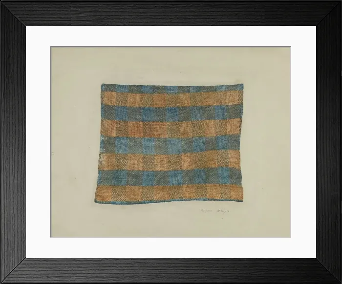 Framed Print : Homespun Linen, 1938. Creator: Marjorie McIntyre Framed Print : Homespun Linen, 1938. Creator: Marjorie McIntyre