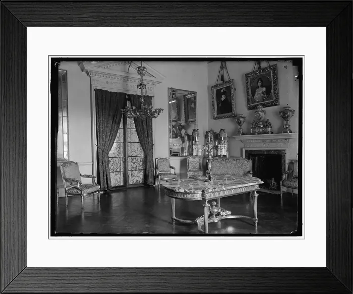 Framed Print : Monticello - parlor, between 1914 and 1918. Creator: Harris & Ewing. Monticello - parlor, between 1914 and 1918. Creator: Harris & Ewing Framed Print : Monticello - parlor, between 1914 and 1918. Creator: Harris & Ewing. Monticello - parlor, between 1914 and 1918. Creator: Harris & Ewing