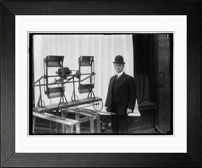 Framed Print : Unidentified Machine Model, between 1914 and 1918. Creator: Harris & Ewing. Unidentified Machine Model, between 1914 and 1918. Creator: Harris & Ewing