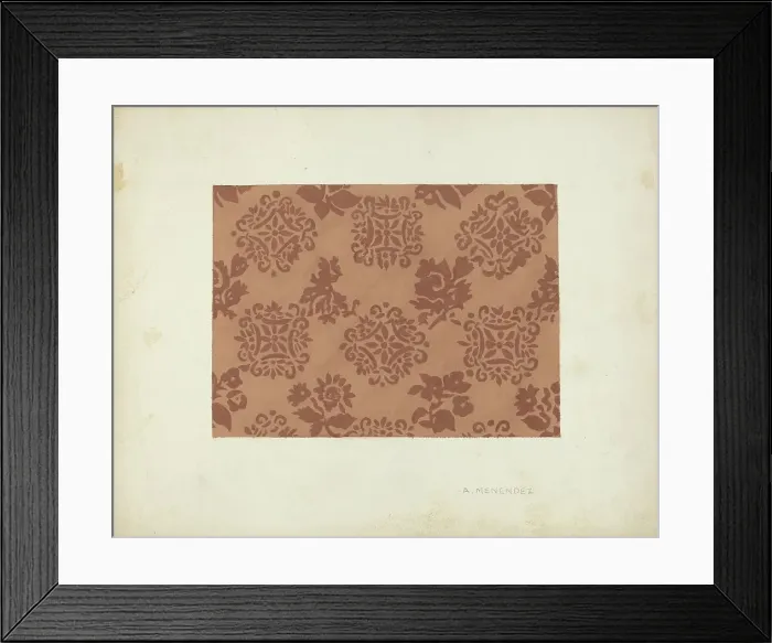 Framed Print : Wallpaper, 1935 / 1942. Creator: A. Menendez Framed Print : Wallpaper, 1935 / 1942. Creator: A. Menendez