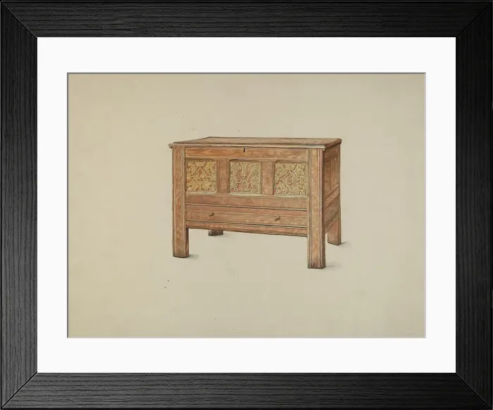 Framed Print : Hadley Chest, c. 1937. Creator: Harold Merriam Framed Print : Hadley Chest, c. 1937. Creator: Harold Merriam