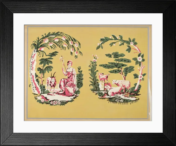 Framed Print : Bandbox Design, c. 1936. Creator: Harold Merriam Framed Print : Bandbox Design, c. 1936. Creator: Harold Merriam