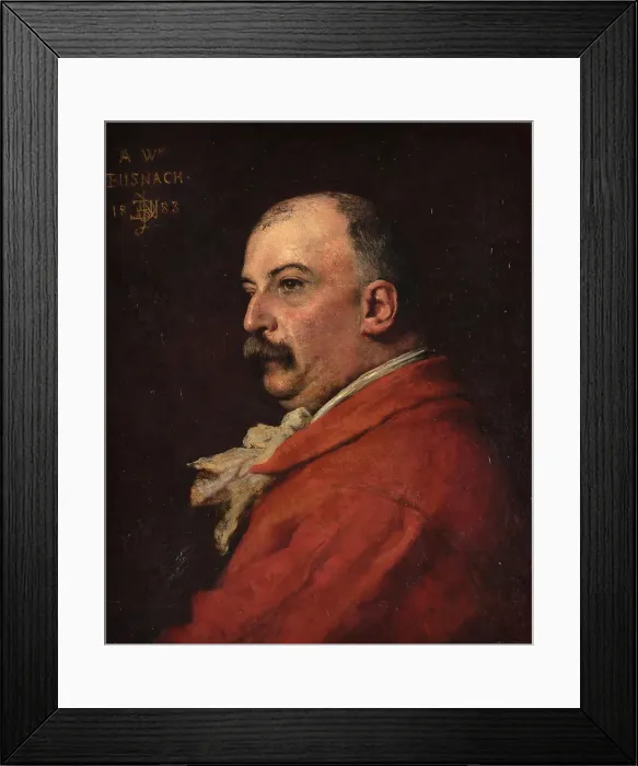 Framed Print : Portrait of William Busnach, 1883. Creator: Jules Elie Delaunay Framed Print : Portrait of William Busnach, 1883. Creator: Jules Elie Delaunay