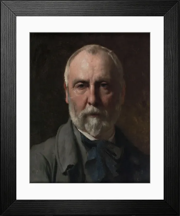 Framed Print : Self-portrait, c1880. Creator: Franois Alfred Delobbe Framed Print : Self-portrait, c1880. Creator: Franois Alfred Delobbe