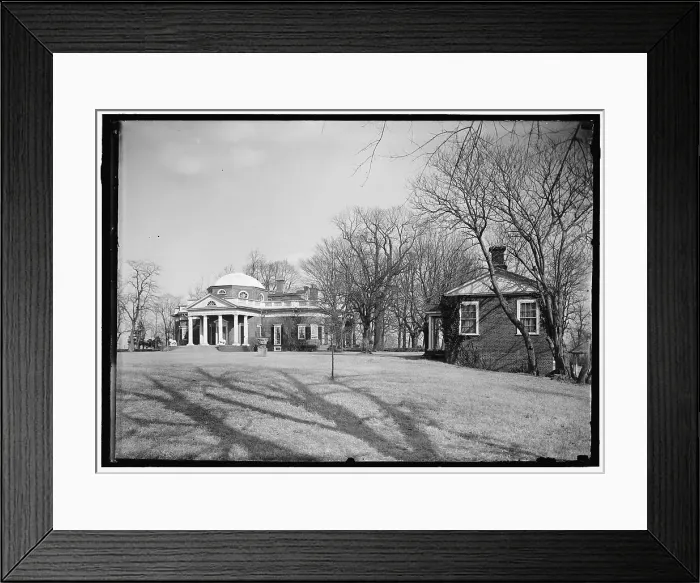 Framed Print : Monticello - exterior, between 1914 and 1918. Creator: Harris & Ewing. Monticello - exterior, between 1914 and 1918. Creator: Harris & Ewing Framed Print : Monticello - exterior, between 1914 and 1918. Creator: Harris & Ewing. Monticello - exterior, between 1914 and 1918. Creator: Harris & Ewing
