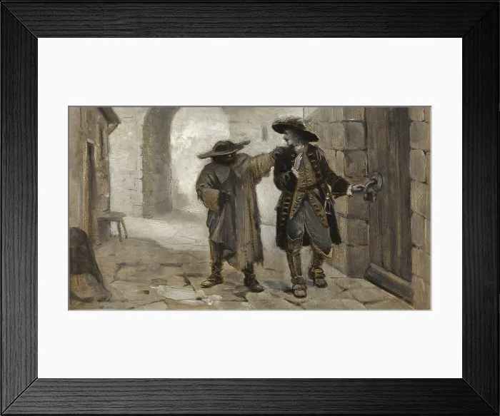 Framed Print : Hans of Iceland addressing Baron Woethaun, c1889. Creator: Guillaume Albert Demarest Framed Print : Hans of Iceland addressing Baron Woethaun, c1889. Creator: Guillaume Albert Demarest