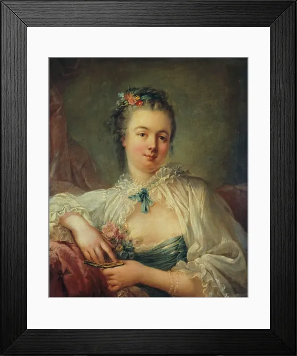 Framed Print : Portrait thought to be Jeanne-Elisabeth-Victoire Deshays, wife of the artist, c1760-1763. Creator: Jean-Baptiste Deshays Framed Print : Portrait thought to be Jeanne-Elisabeth-Victoire Deshays, wife of the artist, c1760-1763. Creator: Jean-Baptiste Deshays
