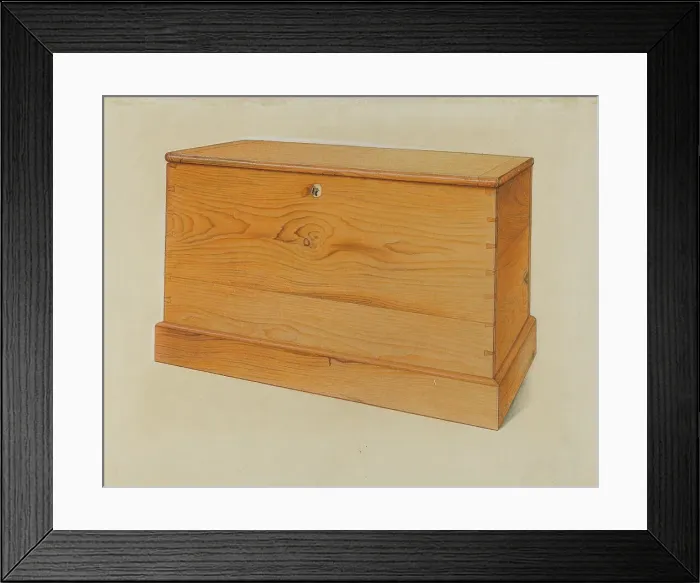 Framed Print : Small Shaker Chest, c. 1937. Creator: Sumner Merrill Framed Print : Small Shaker Chest, c. 1937. Creator: Sumner Merrill