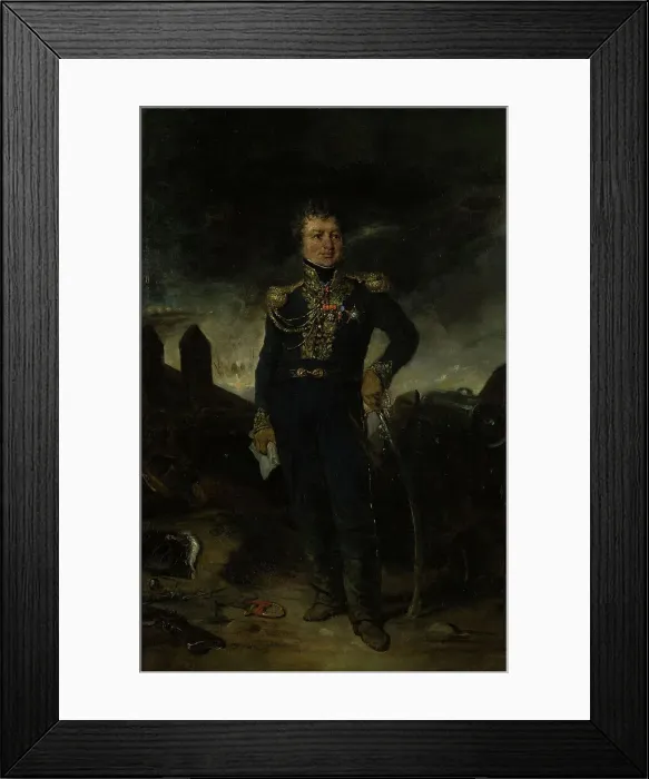 Framed Print : Portrait of General Joseph-Leopold Sigisbert Hugo. Creator: Eugene Deveria Framed Print : Portrait of General Joseph-Leopold Sigisbert Hugo. Creator: Eugene Deveria