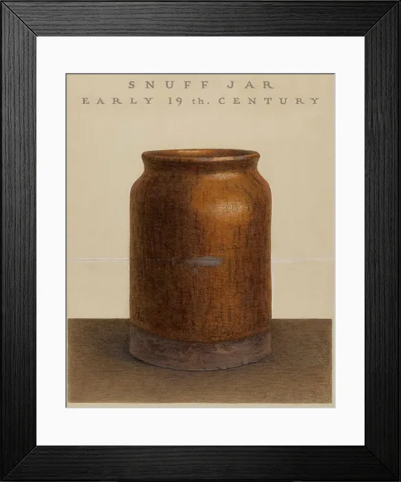 Framed Print : Snuff Jar, 1938. Creator: Guido Metelli Framed Print : Snuff Jar, 1938. Creator: Guido Metelli