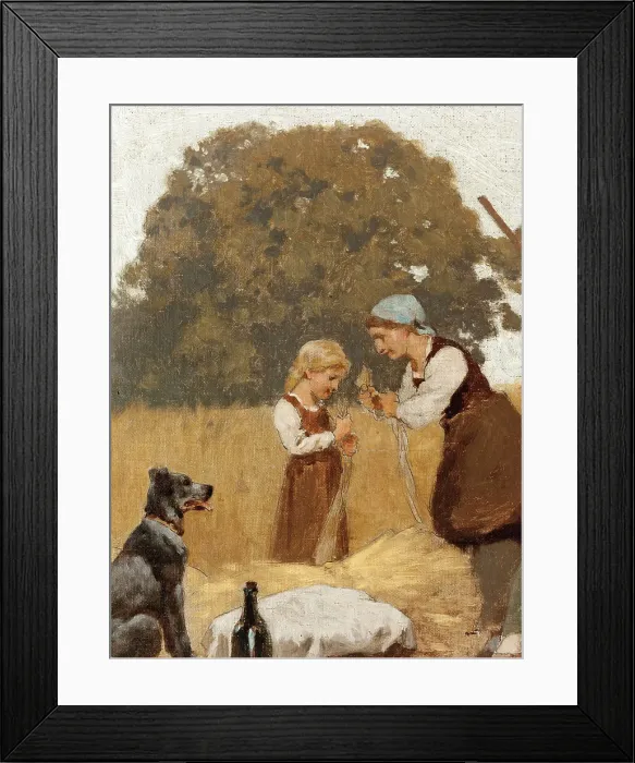 Framed Print : Agriculture: Sketch for the school in rue Chateau-Landon, 10th arrondissement of Paris, 1881. Creator: Jules Didier