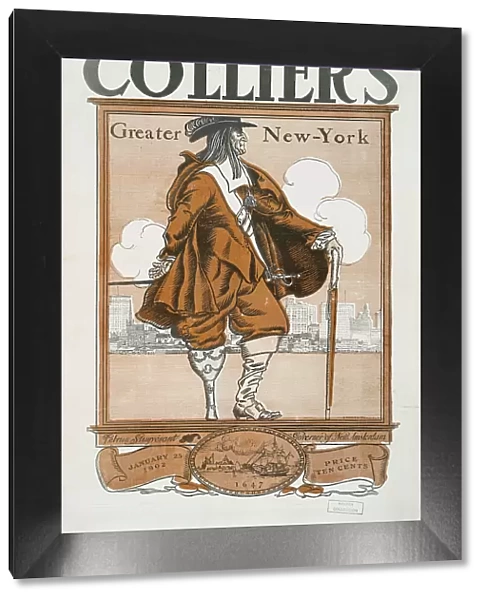 Collier's Greater New York, Petrus Stuyvesant, Governor of New Amsterdam, 1647, January 25, 1902. Creator: Edward Penfield