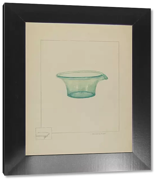 Glass Dish, c. 1937. Creator: Michael J. Miceli