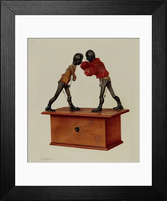 Framed Print : Boxing Negroes, c. 1939. Creator: Owen Middleton Framed Print : Boxing Negroes, c. 1939. Creator: Owen Middleton