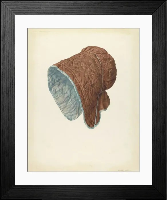 Framed Print : Child's Bonnet, c. 1938. Creator: Dorothea Mierisch Framed Print : Child's Bonnet, c. 1938. Creator: Dorothea Mierisch